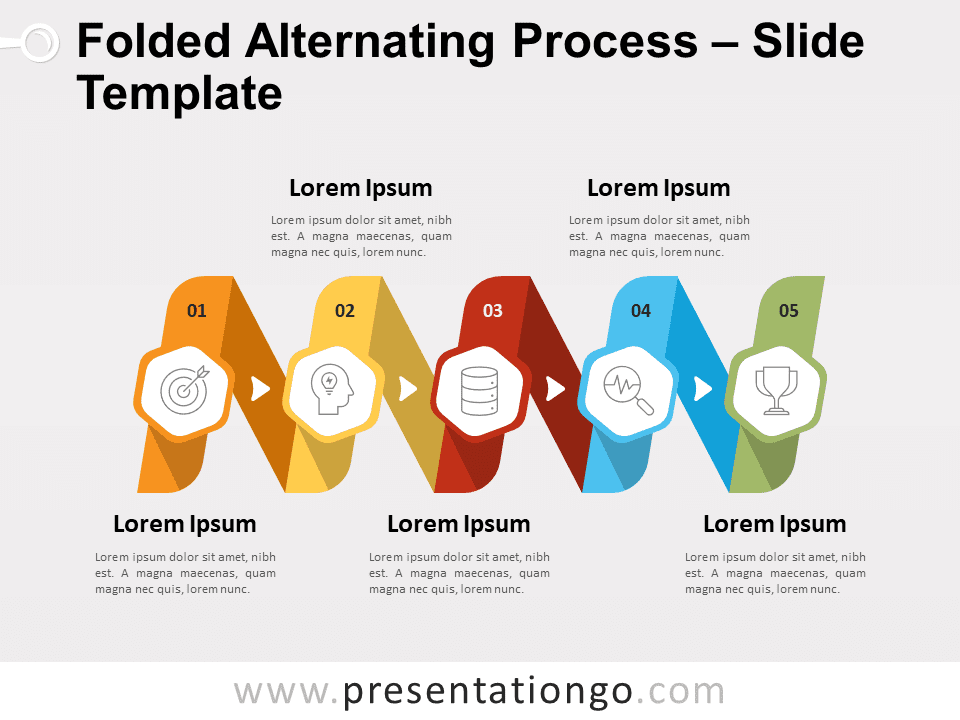 Free Folded Alternating Process for PowerPoint