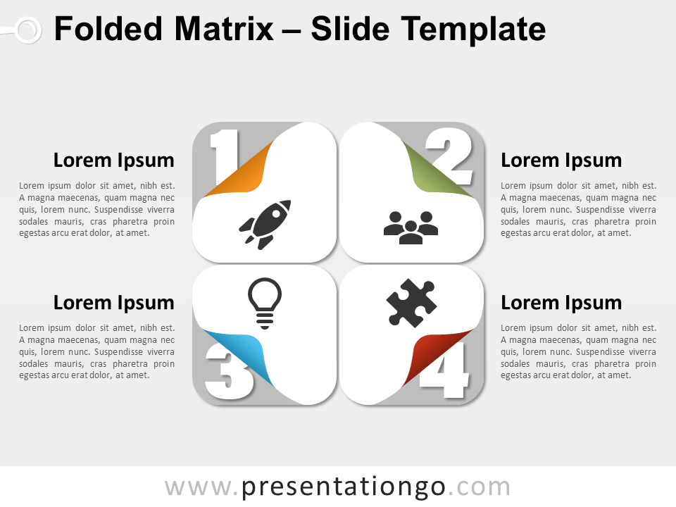 Free Folded Matrix for PowerPoint