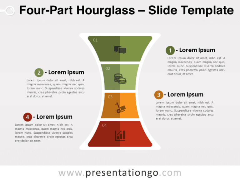 Free Four-Part Hourglass for PowerPoint