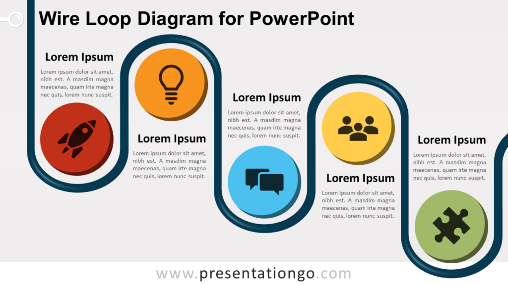 Free Wire Loop Diagram for PowerPoint