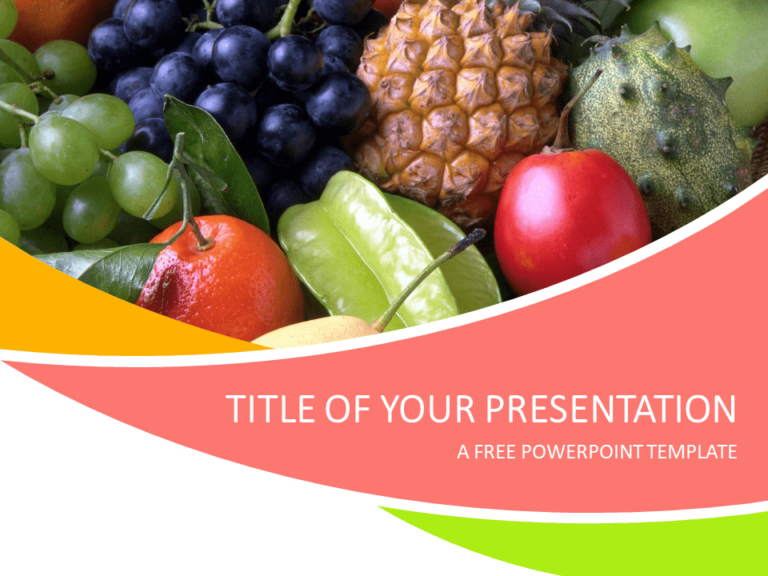 Free Fruits PowerPoint Template