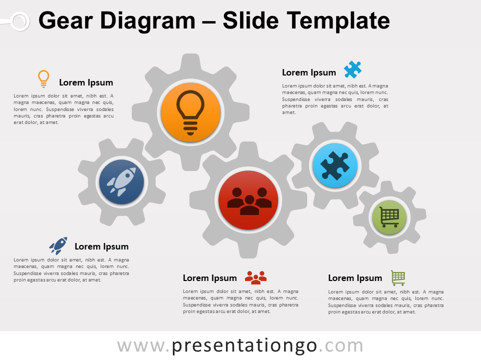 Free Gear Diagram Slide Template