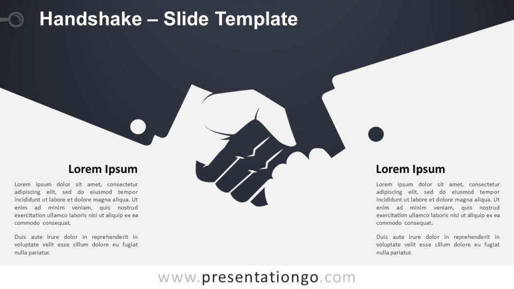 Free Handshake Template Slide for PowerPoint and Google Slides