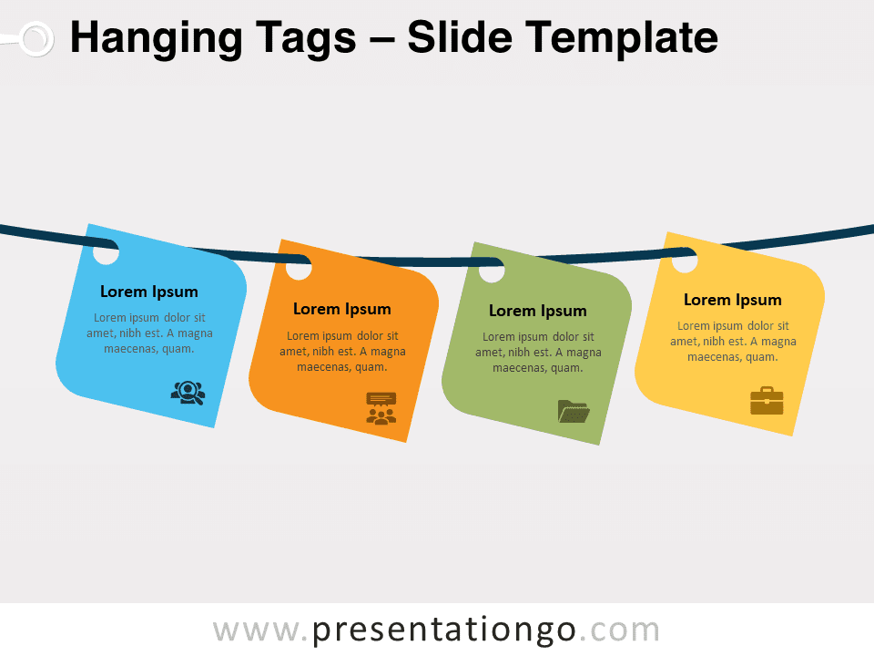 Free Hanging Tags for PowerPoint