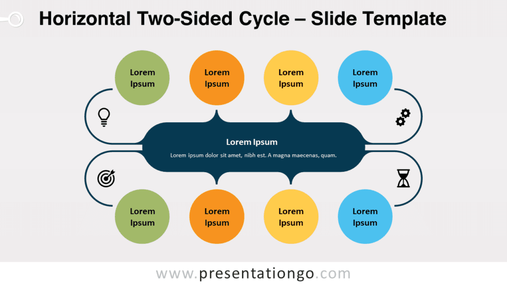 Free Horizontal Two-Sided Cycle for PowerPoint and Google Slides