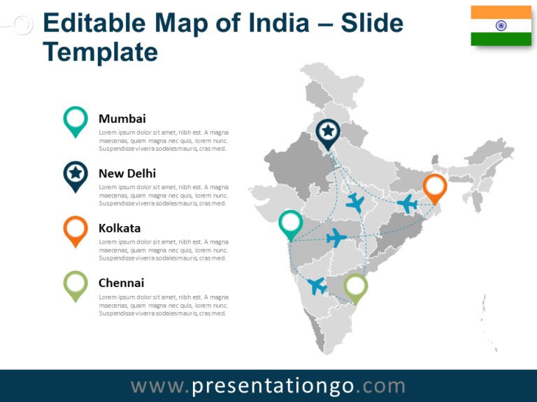 India Map for PowerPoint