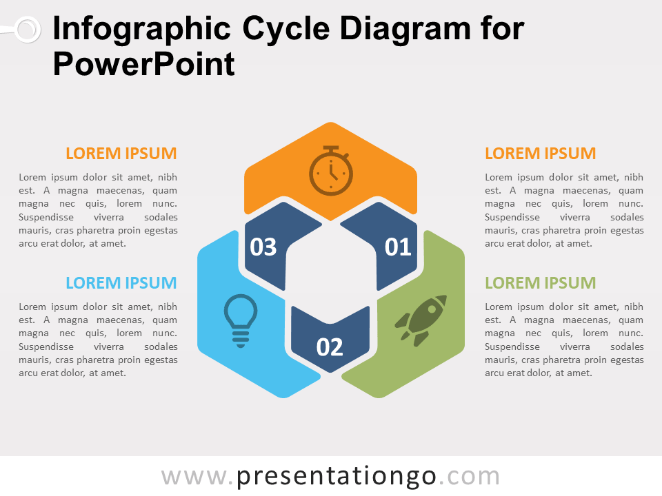 Free Infographic Cycle Diagram for PowerPoint