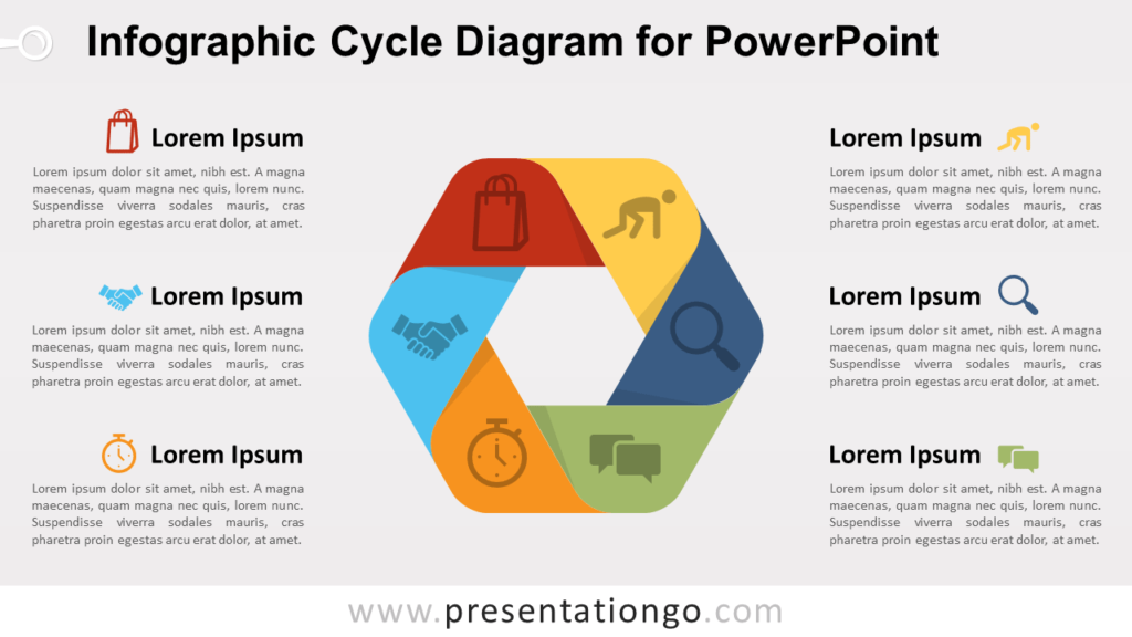 Free Infographic Cycle for PowerPoint