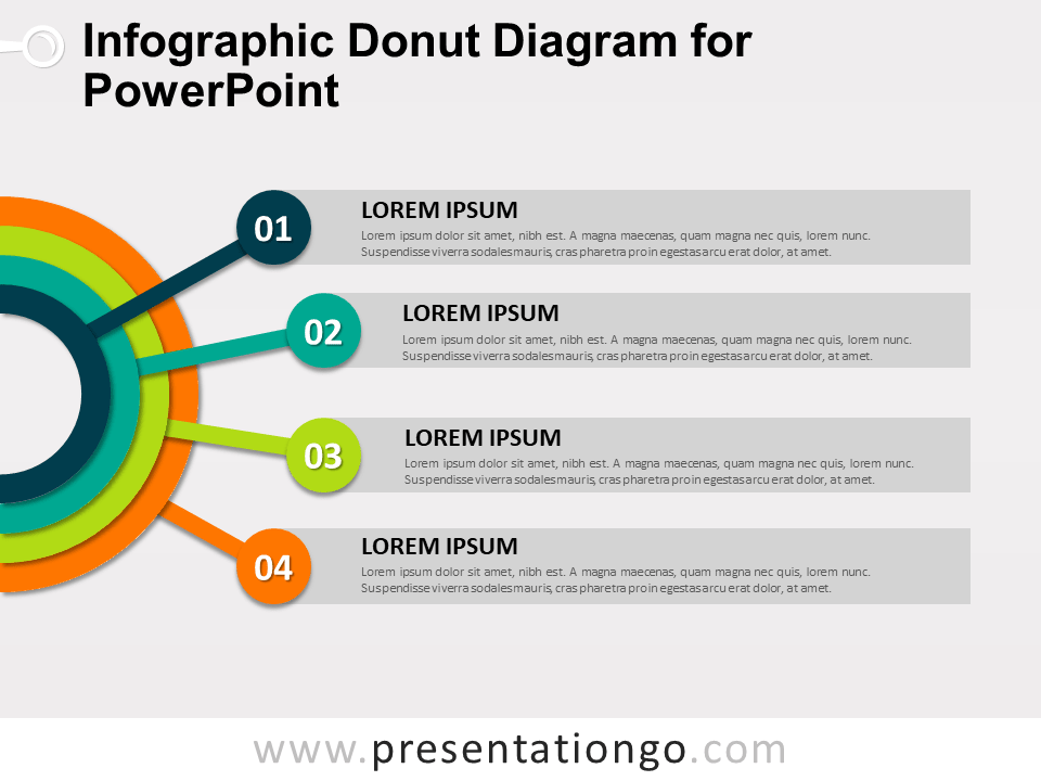 Free Infographic Donut Diagram for PowerPoint