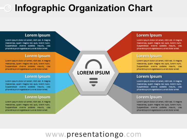 Free Infographic Organization Chart for PowerPoint