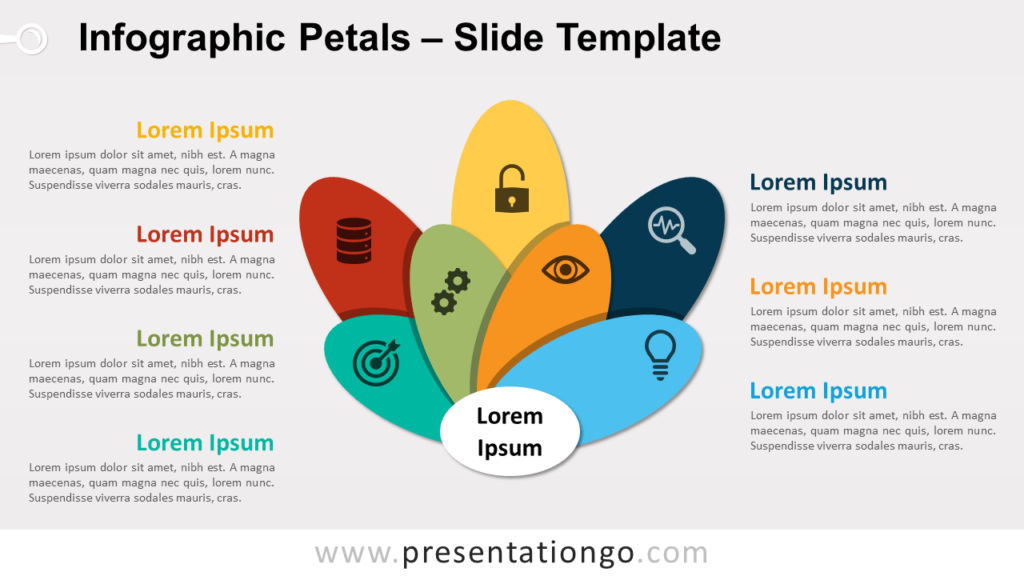 Free Infographic Petals for PowerPoint and Google Slides