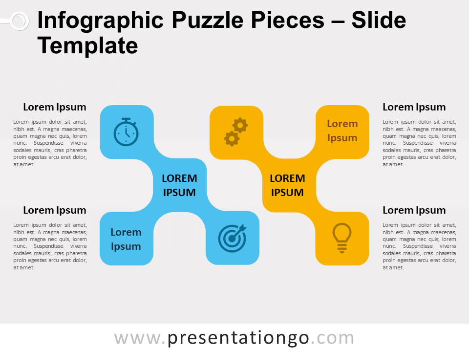 Free Infographic Puzzle Pieces for PowerPoint