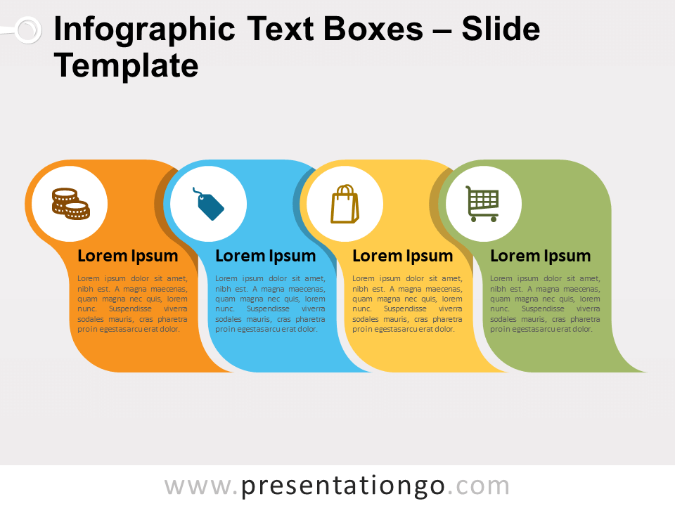 Free Infographic Text Boxes for PowerPoint