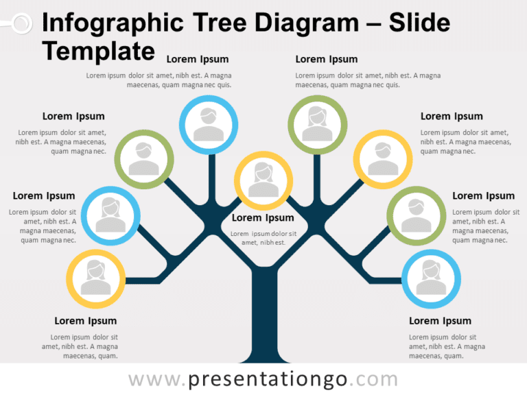 Free Infographic Tree Diagram Template for PowerPoint