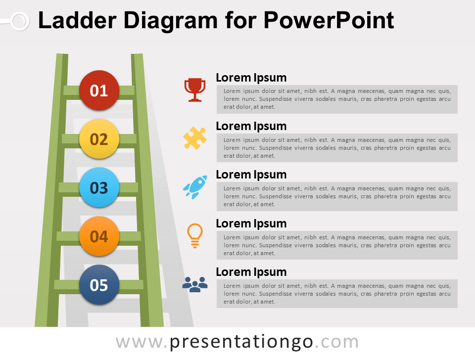 Free Ladder Diagram for PowerPoint