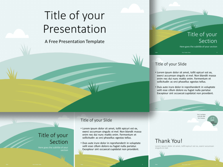Free Landscape Template for PowerPoint and Google Slides