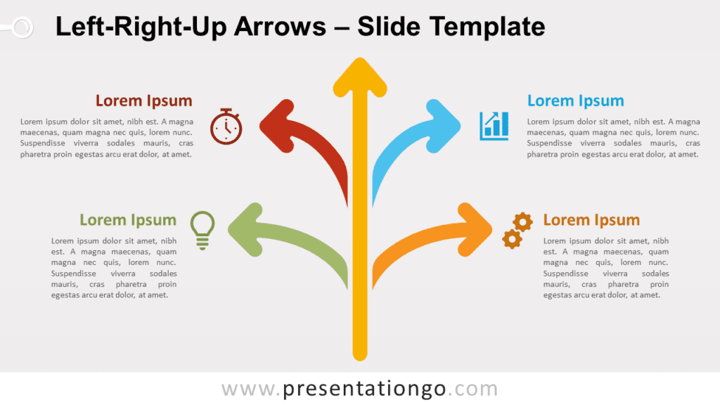 Free Left-Right-Up Arrows for PowerPoint and Google Slides