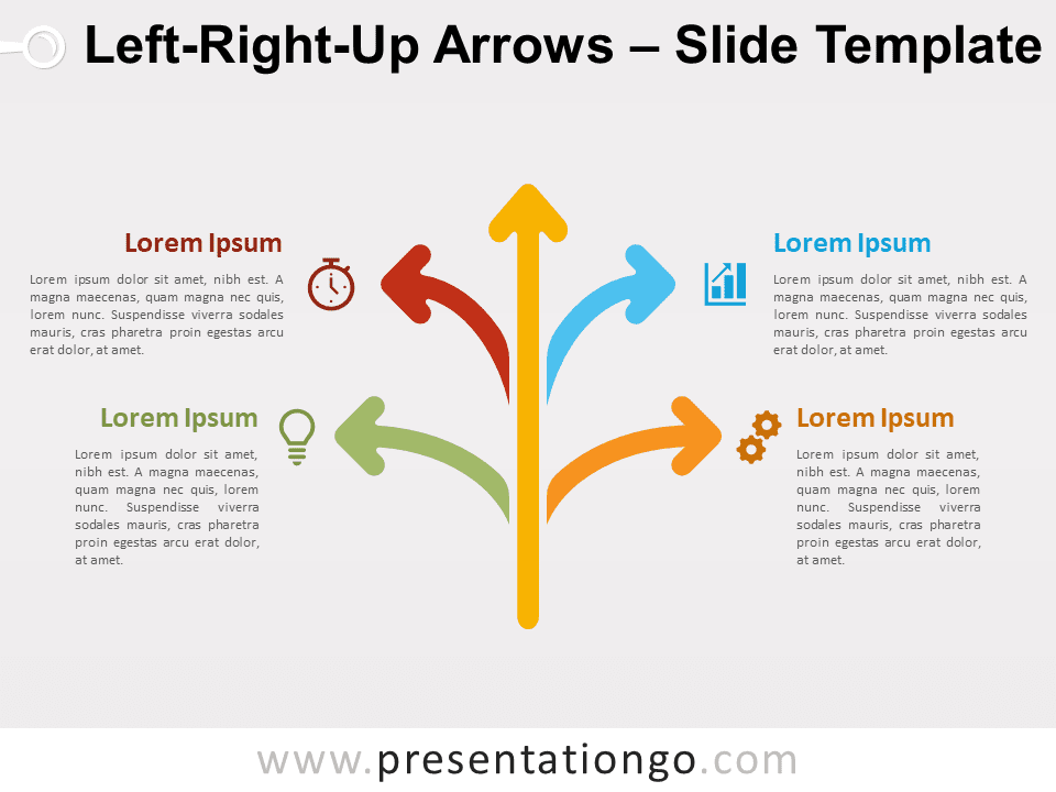 Free Left-Right-Up Arrows for PowerPoint