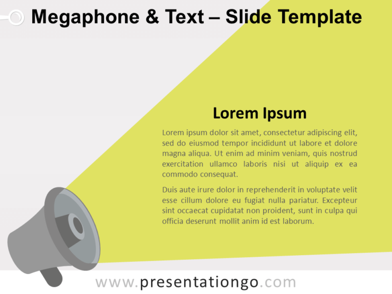 Free Megaphone & Text for PowerPoint