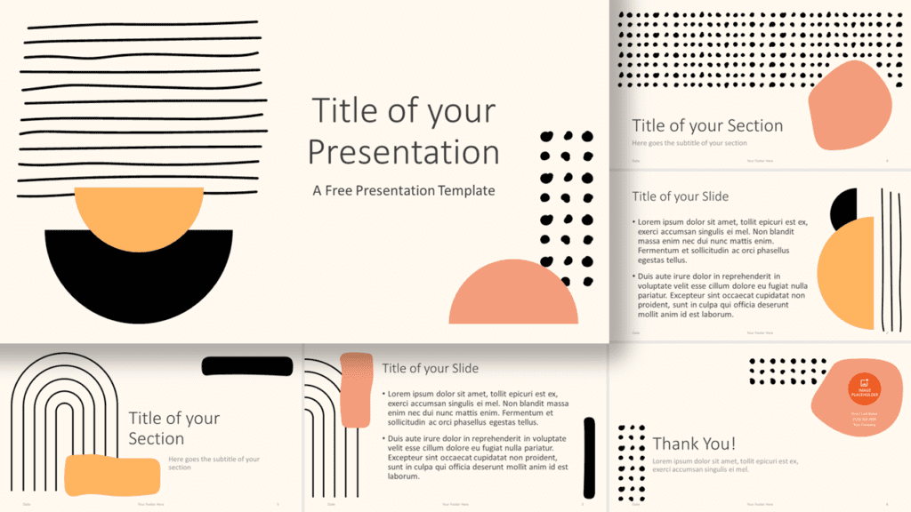 Free Mid-Century Abstract Template for Google Slides and PowerPoint
