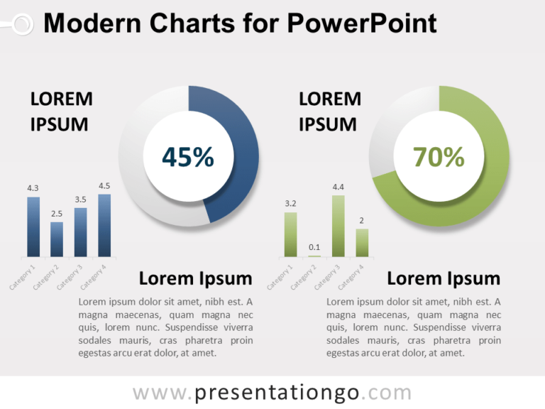Free Modern Charts for PowerPoint