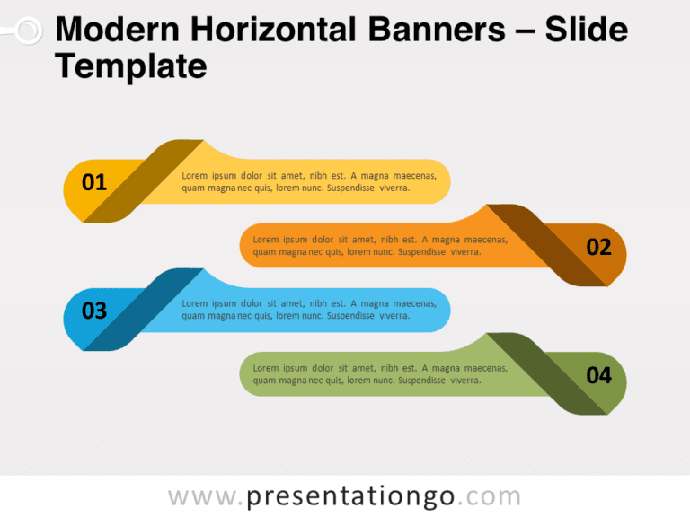 Free Modern Horizontal Banners for PowerPoint