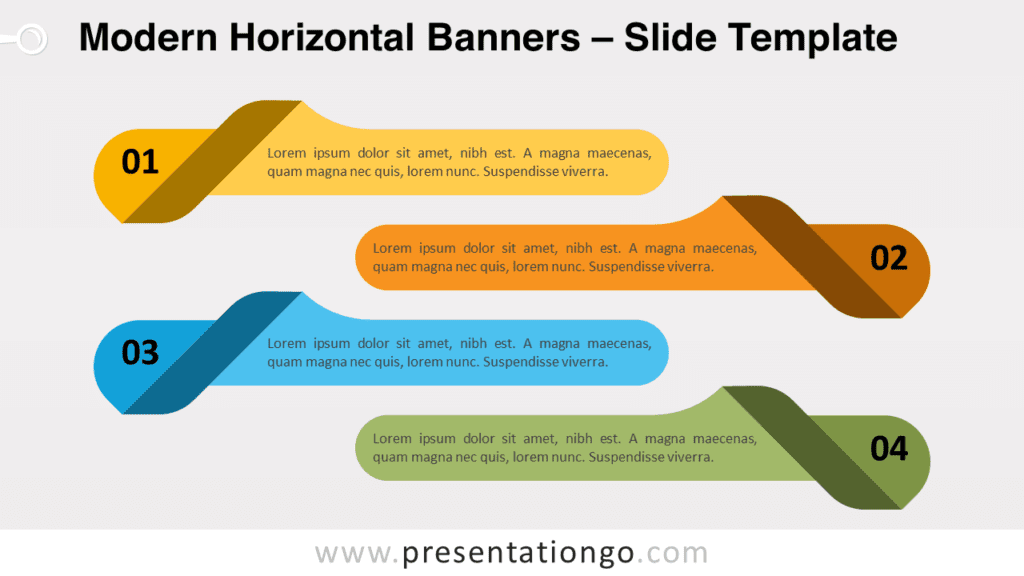 Free Modern Horizontal Banners for PowerPoint and Google Slides