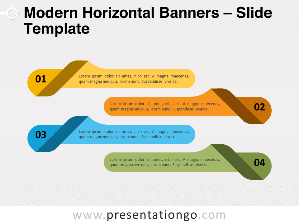 Free Modern Horizontal Banners for PowerPoint