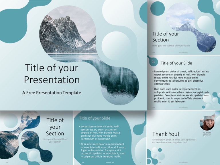Free Molecular Template for Google Slides and PowerPoint