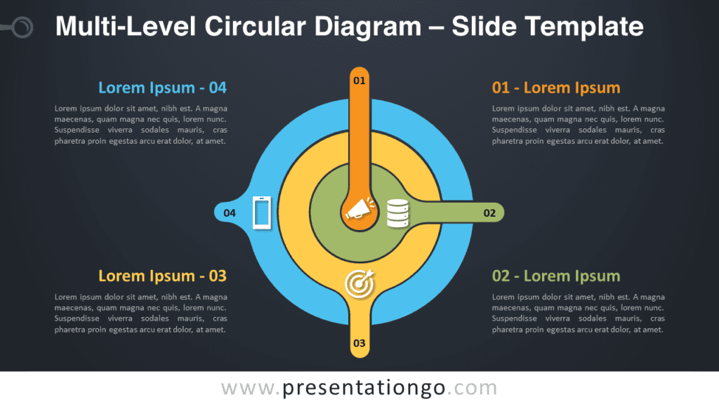 Free Multi-Level Circular Diagram Graphics for PowerPoint and Google Slides