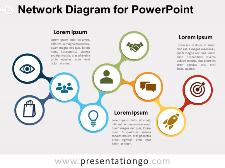 Free Network Diagram for PowerPoint