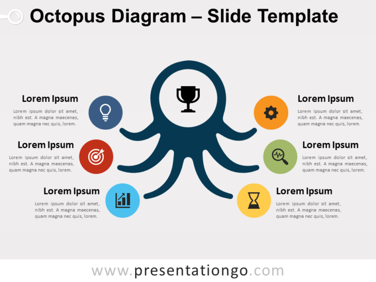 Free Octopus Diagram Infographic for PowerPoint
