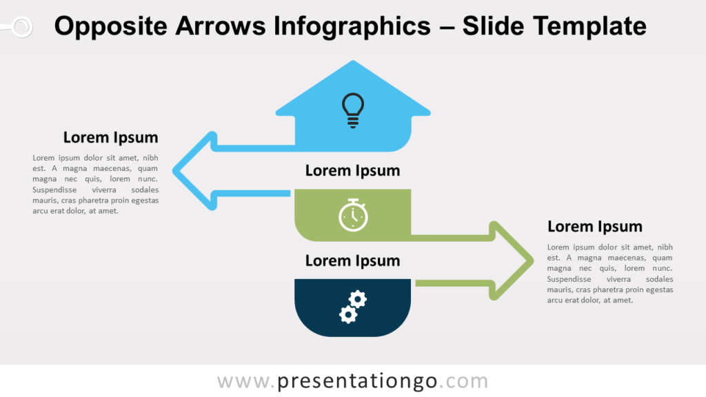 Free Opposite Arrows Infographics for PowerPoint and Google Slides