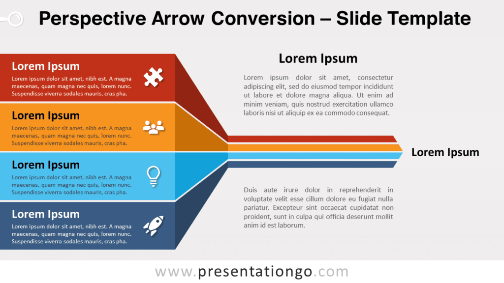 Free Perspective Arrow Conversion for PowerPoint and Google Slides