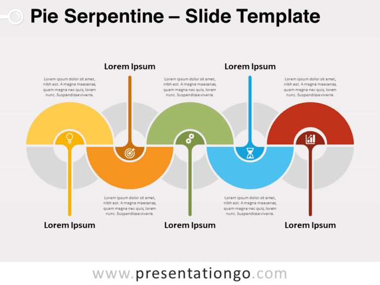 Free Pie Serpentine for PowerPoint