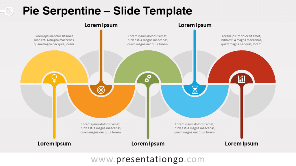 Free Pie Serpentine for PowerPoint and Google Slides