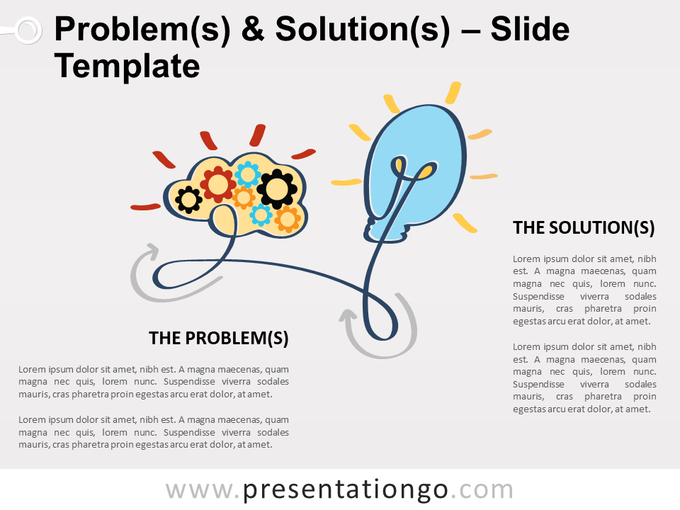 Free Problems and Solutions Slide Template