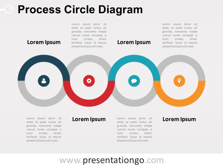 Free Process Circle PowerPoint Diagram