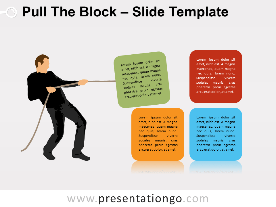 Free Pull The Block Infographic for PowerPoint