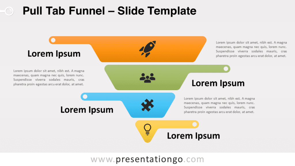 Free Pull Tab Funnel for PowerPoint and Google Slides