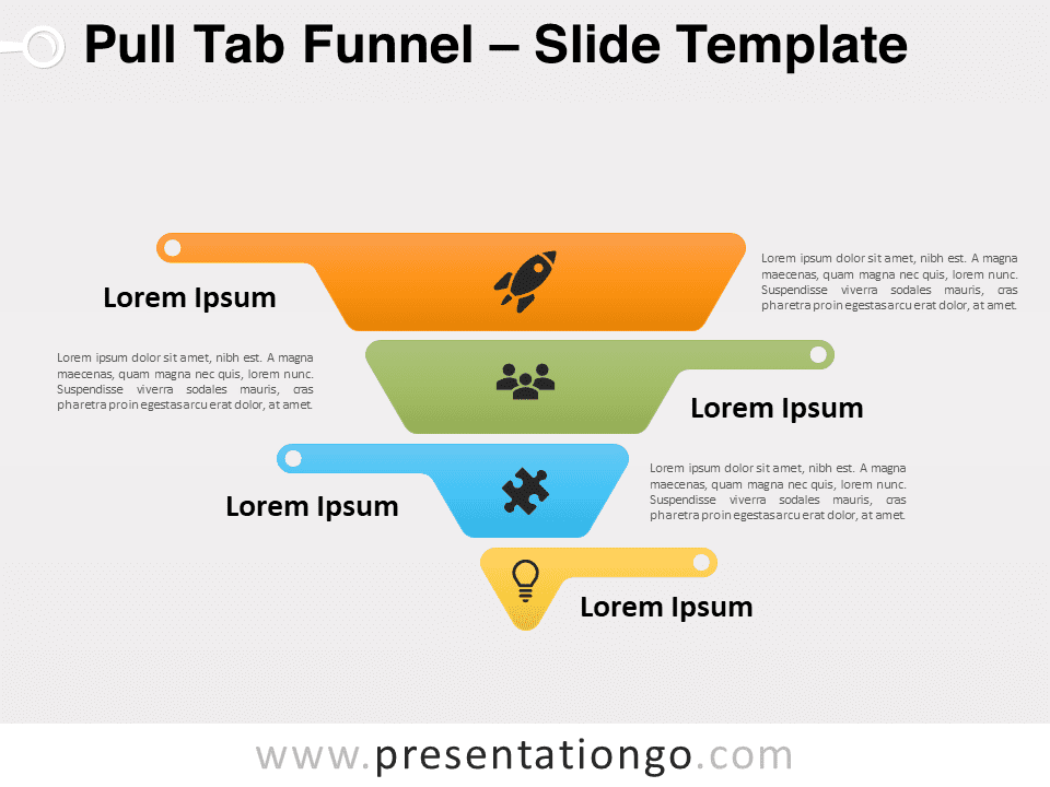 Free Pull Tab Funnel for PowerPoint