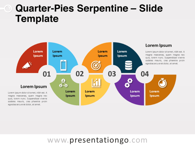 Free Quarter-Pies Serpentine for PowerPoint