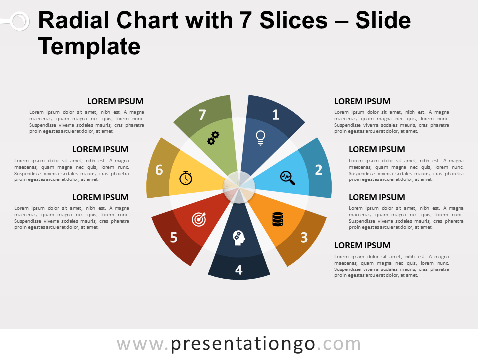 Radial Chart with 7 Slices Template