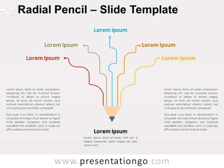Free Radial Pencil for PowerPoint
