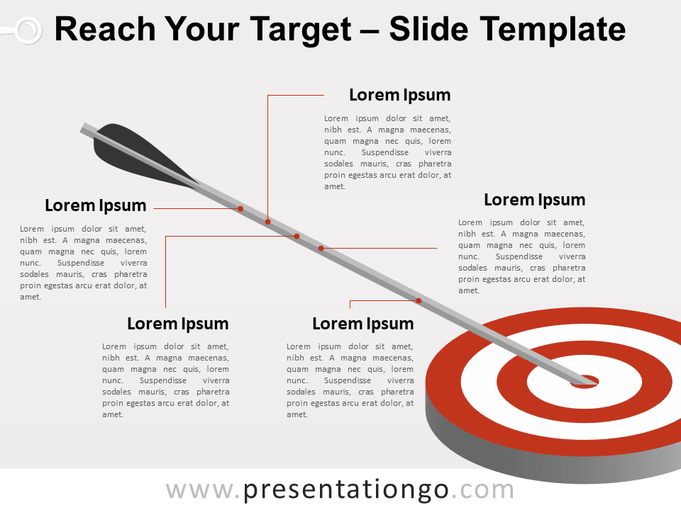 Free Reach Your Target Template for PowerPoint