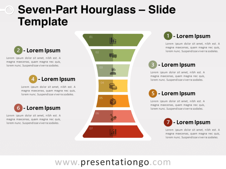 Free Seven-Part Hourglass for PowerPoint