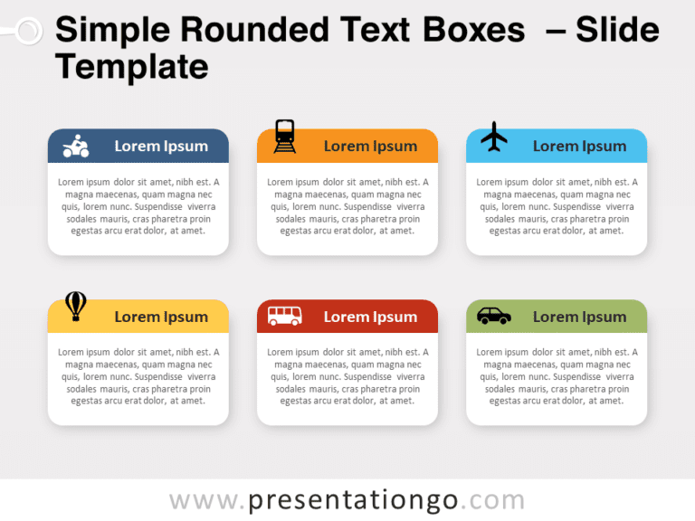 Free Simple Rounded Text Boxes for PowerPoint