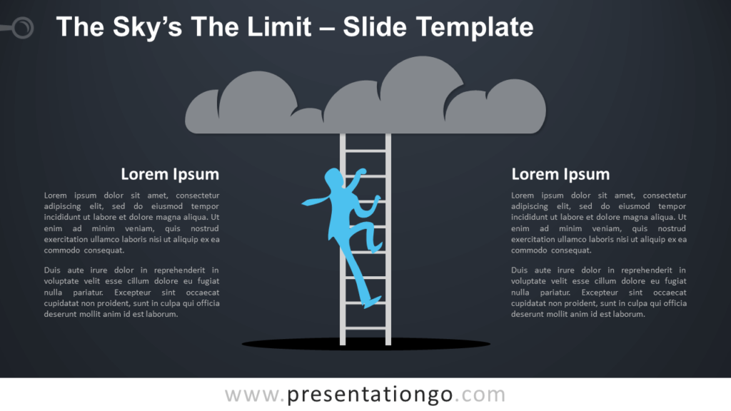 Free Sky"s The Limit Infographic for PowerPoint and Google Slides