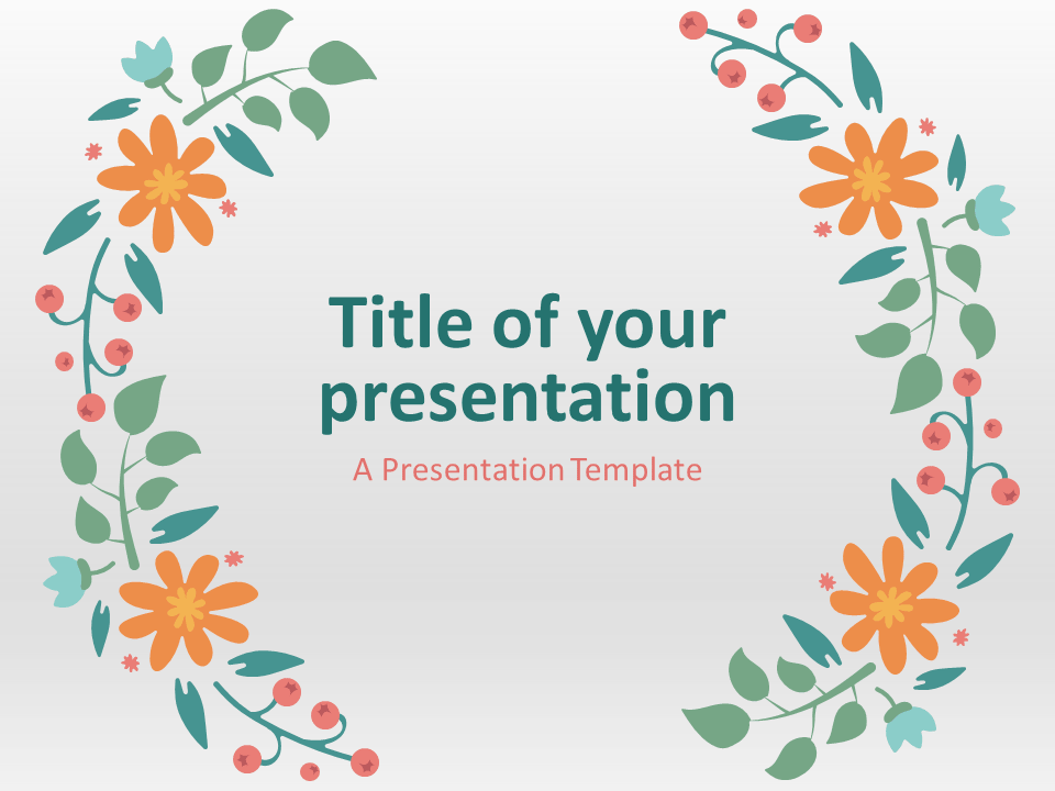 Free Spring Template for PowerPoint