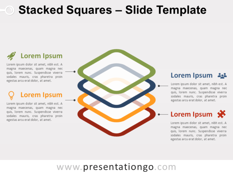 Free Stacked Squares for PowerPoint